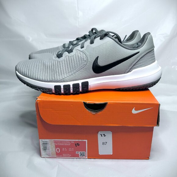 Nike Flex Control TR4 Light Smoke Grey Black Runner CD0197-001 Size 10M   New - Picture 1 of 5